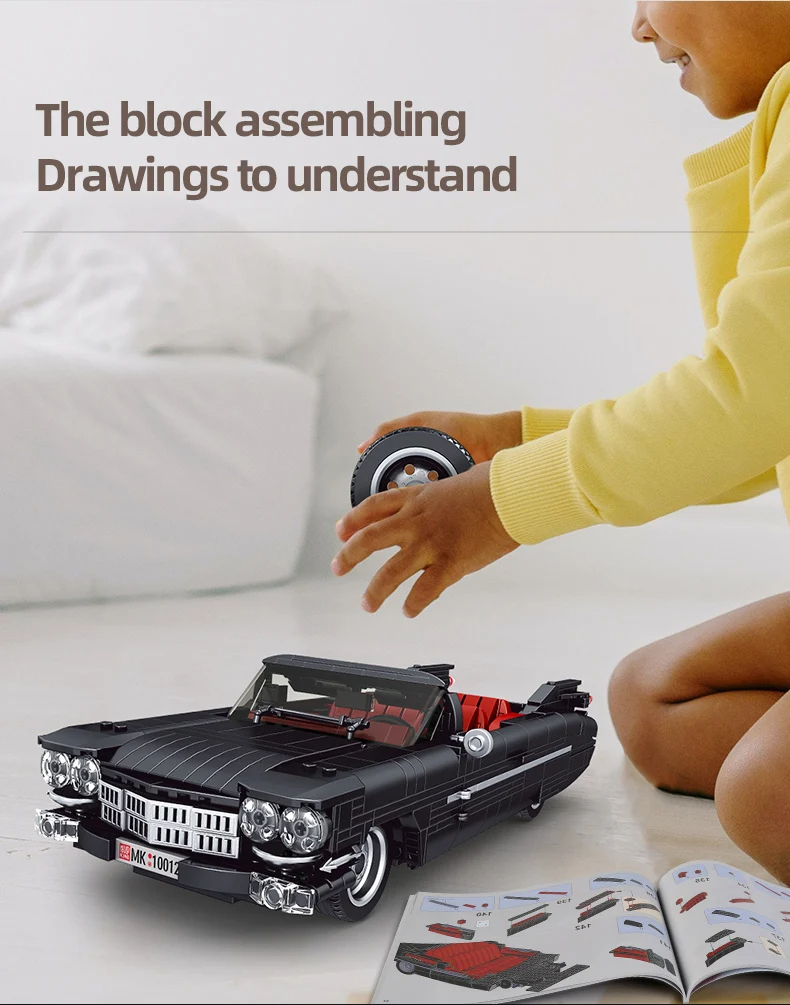 Mould King 10012 Cadillac Eldorado Building Blocks Toy Set