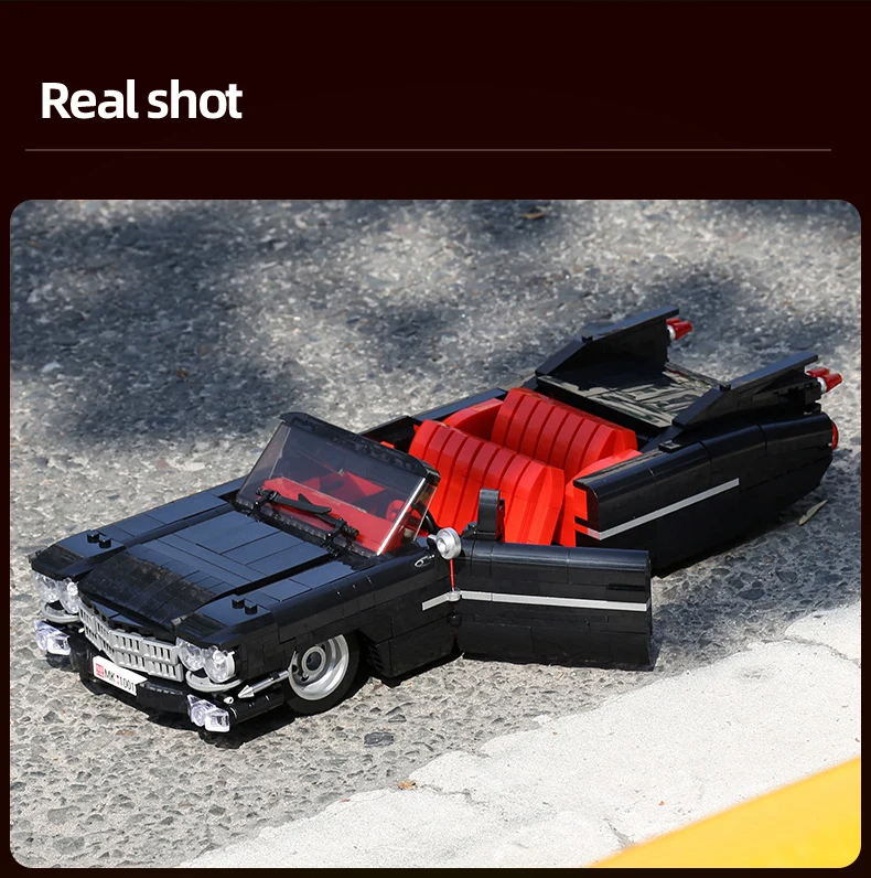 Mould King 10012 Cadillac Eldorado Building Blocks Toy Set