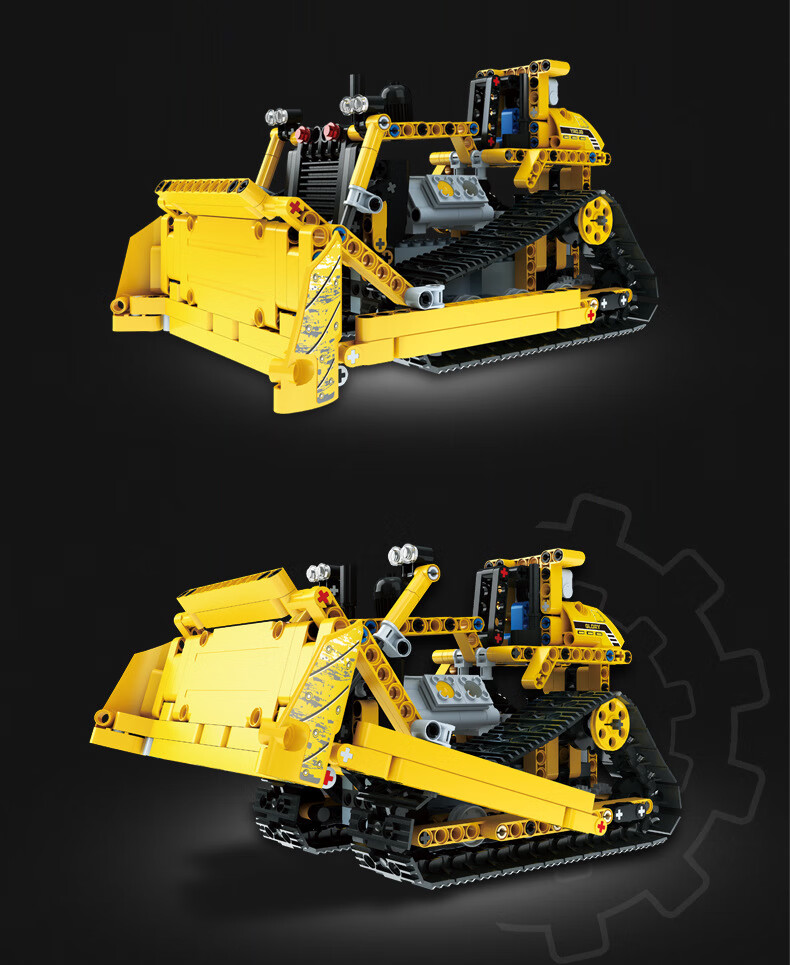 MOULD KING 13015 Juego de juguetes de bloques de construcción Bulldozer