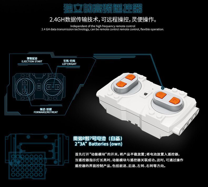 MOLD KING 13025 추적 자동차 빌딩 블록 장난감 세트