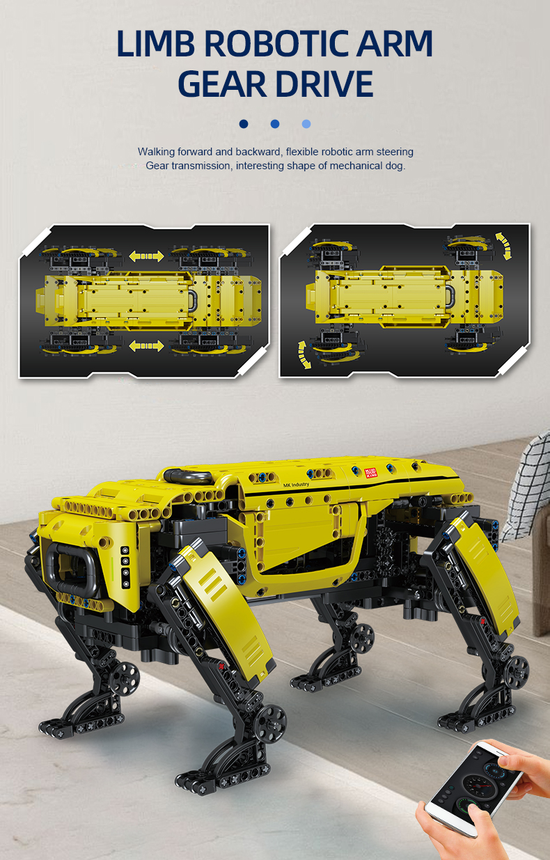 MOLD KING 15066 Tech Machinery Series MK-Power Robot Blocs de construction Ensemble de jouets