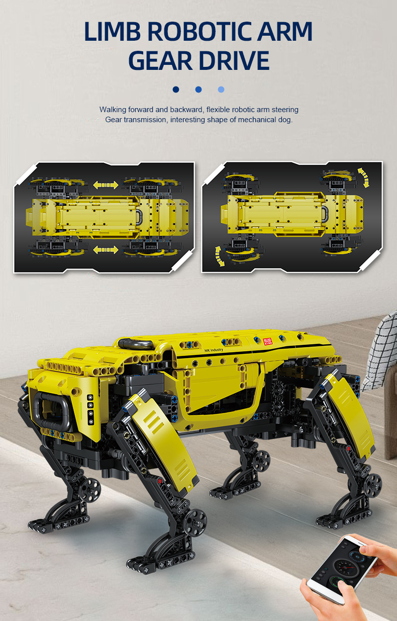 MOLD KING 15066 Tech Machinery Series MK-Power 로봇 빌딩 블록 장난감 세트