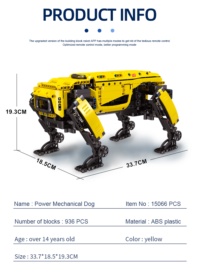 MOLD KING 15066 Tech Machinery Series MK-Power 로봇 빌딩 블록 장난감 세트