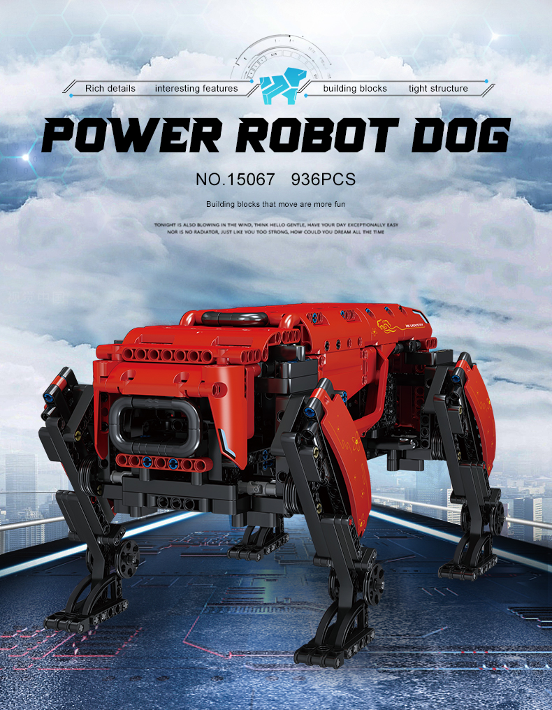 MOLD KING 15067 Tech Machinery Series MK-Power-Roboter-Baustein-Spielzeug-Set