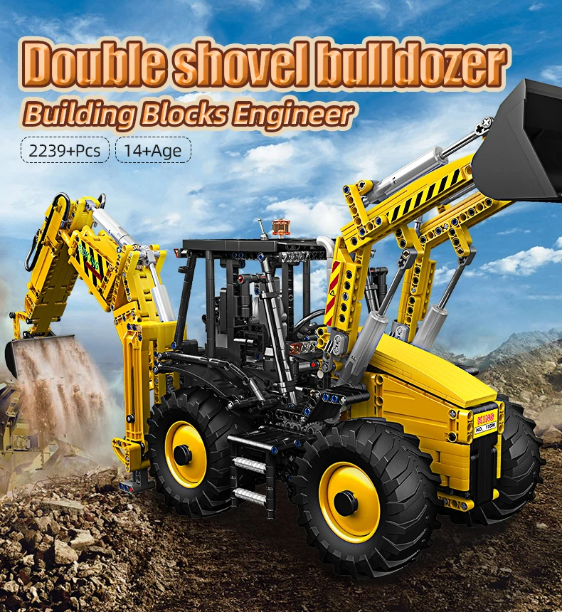 Mould King 17036 Bulldozer Building Blocks Toy Set
