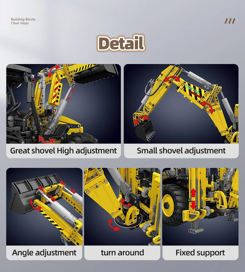 Mould King 17036 Bulldozer Building Blocks Toy Set