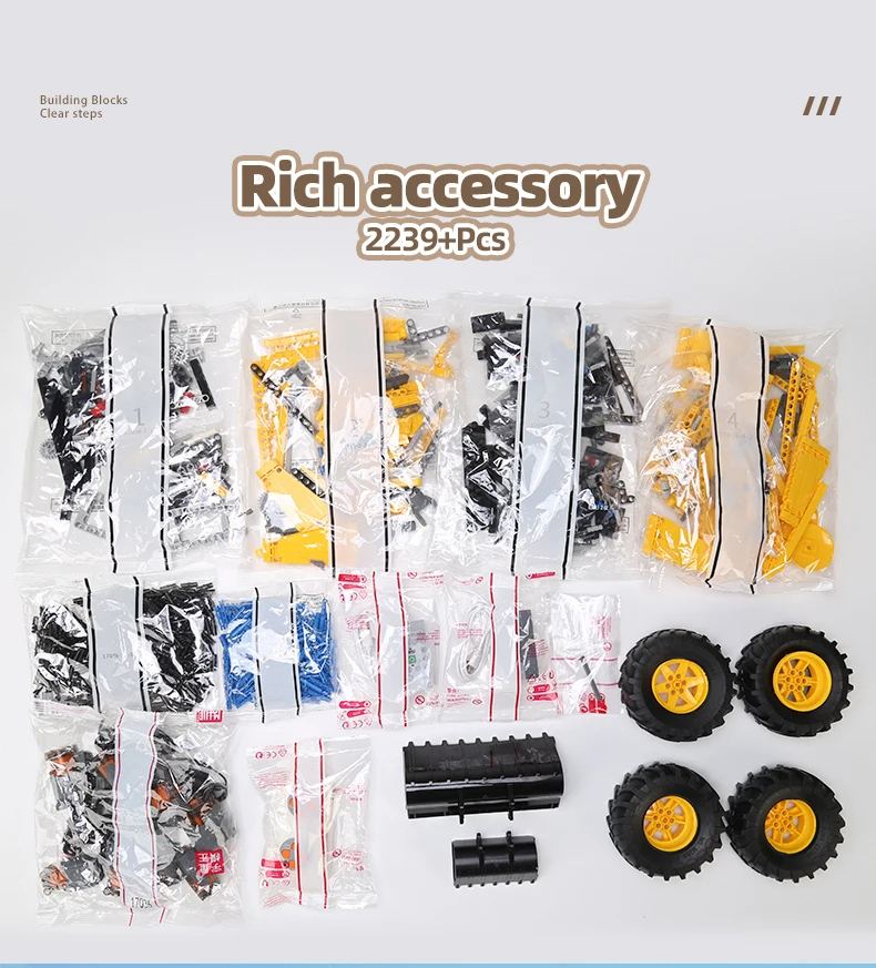Mould King 17036 Bulldozer Building Blocks Toy Set