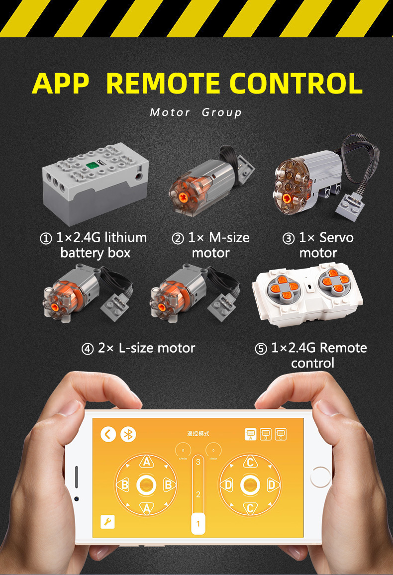 MOLD KING 19007 하이테크 Arocs 공압 트럭 원격 제어 빌딩 블록 장난감 세트