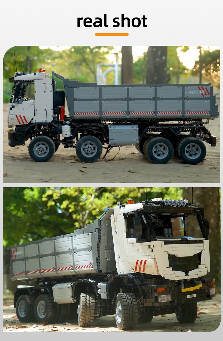 MOLD KING 19013 空気圧ダンプトラックビルディングブロックおもちゃセット