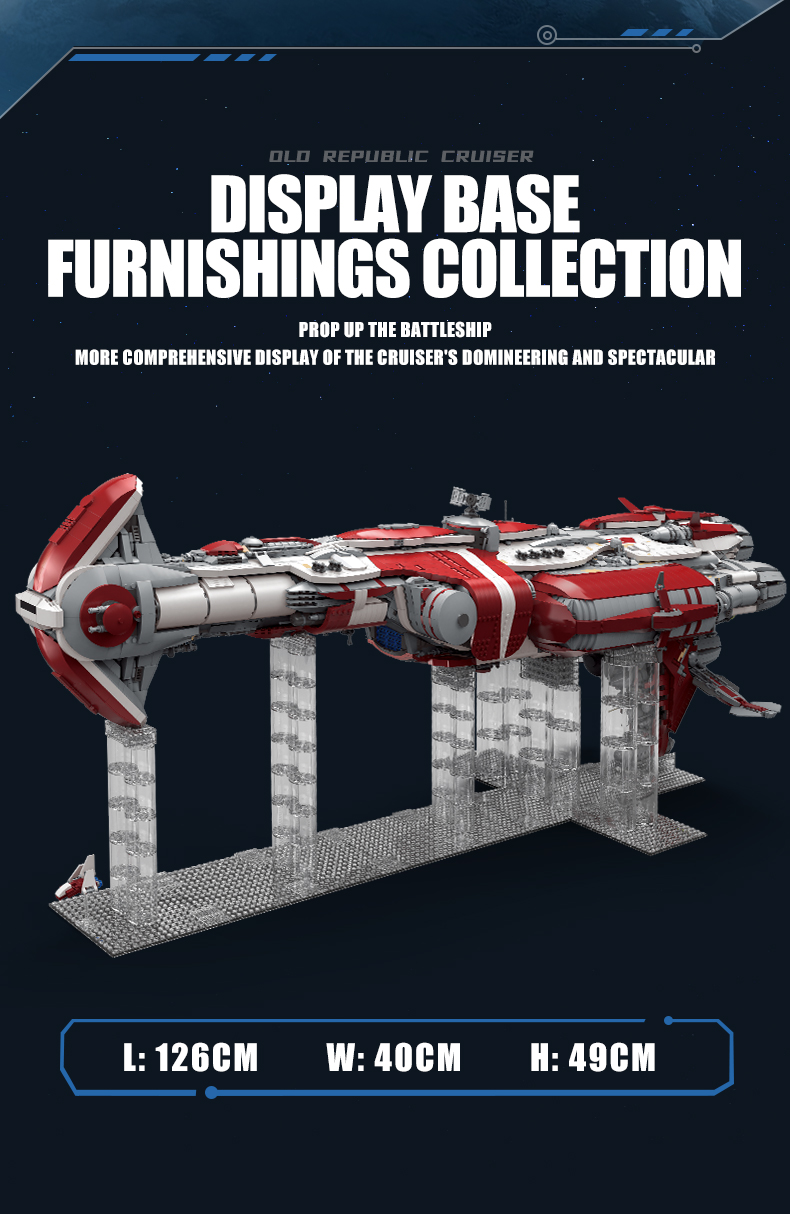 MOLD KING 21002 Old Republic Escort Cruiser Star Wars Juego de bloques de construcción de juguetes