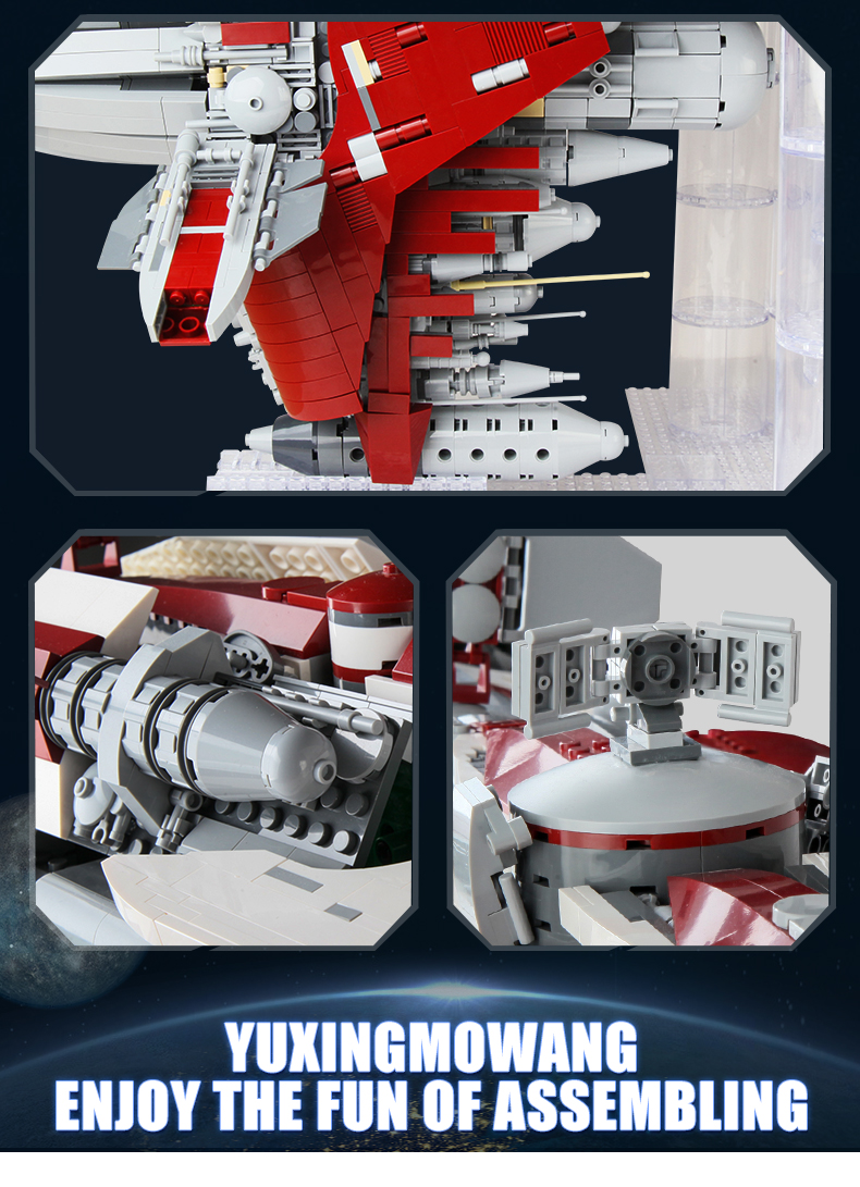 MOLD KING 21002 Old Republic Escort Cruiser Star Wars Juego de bloques de construcción de juguetes