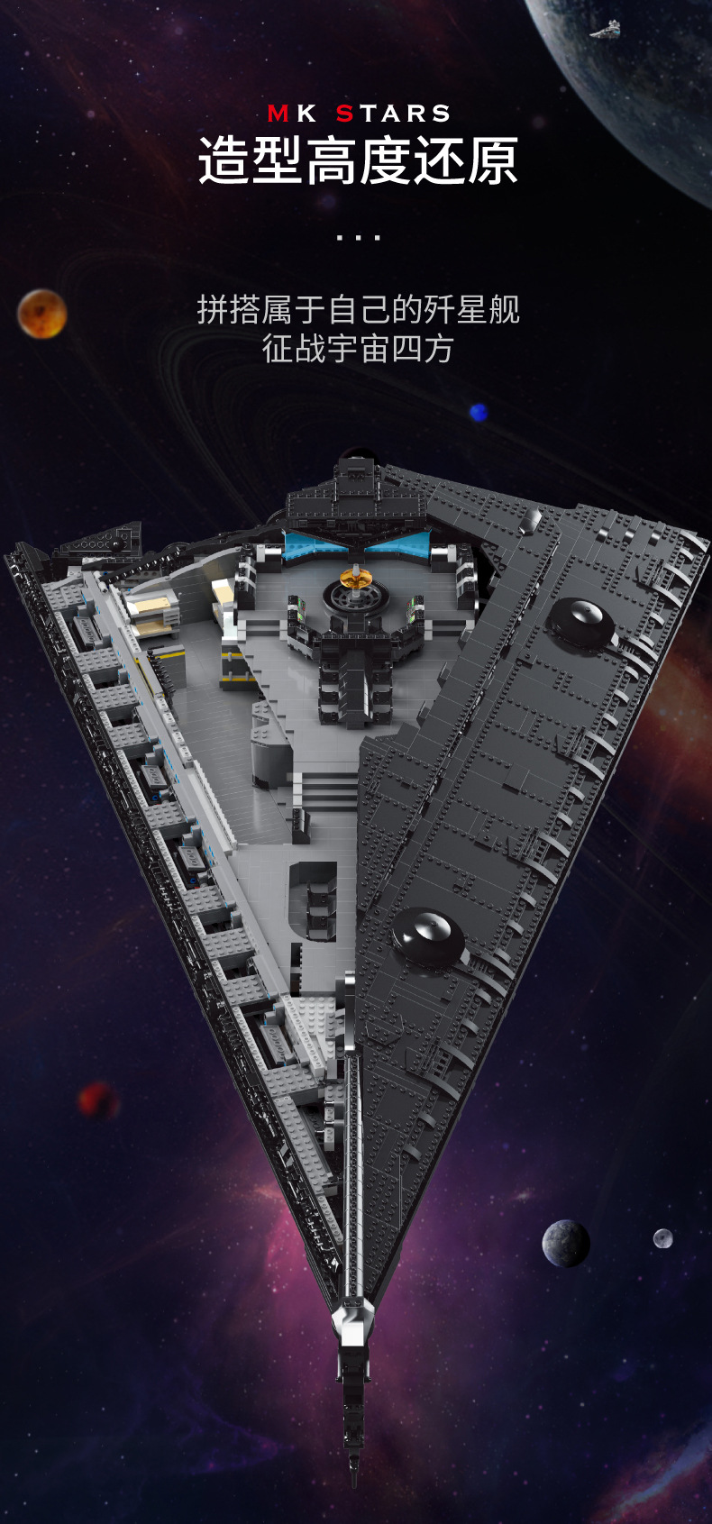 MOLD KING 21004 Eclipse Class Dreadnought UCS Star Wars Bausteine Spielzeugset