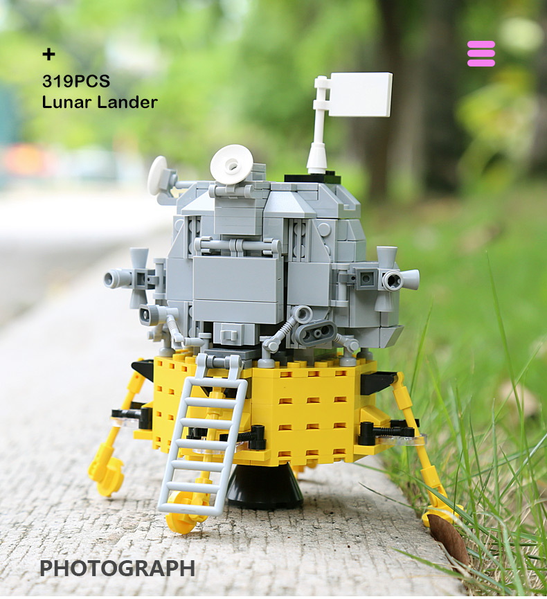 PANGU PG13001 Apollo Lunar Module Building Bricks Toy Set