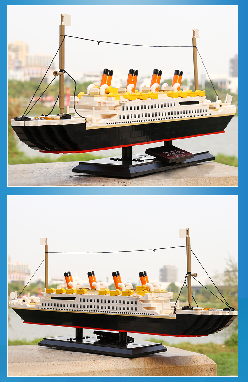 PANGU PG15005 Titanic Ensemble de jouets de briques de construction Titanic