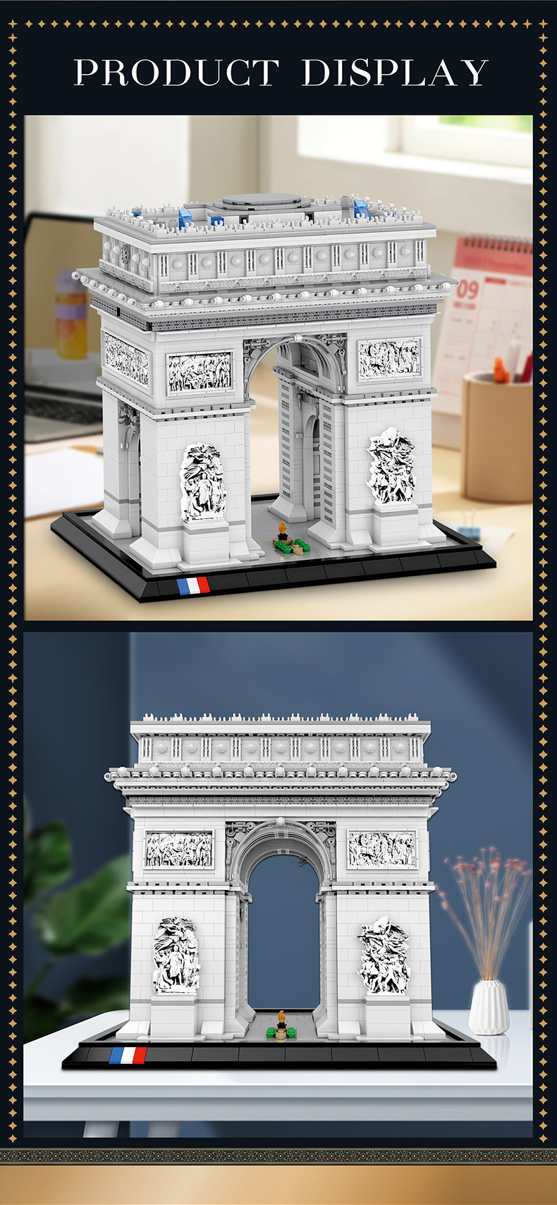 Reobrix 66024 MOC Arc de Triomphe Construction Building Blocks Toy Set
