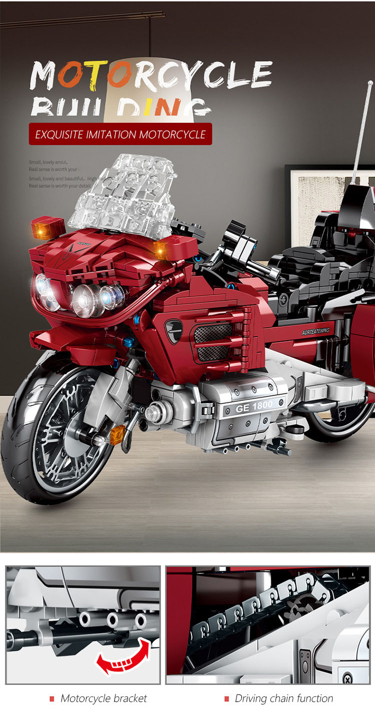 SEMBO 701944 Techinque Series Honda Gold Wing Building Blocks Toy Set