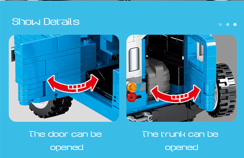 SEMBO 705808 Car Museum Series Land Rover Defender Car Building Blocks Toy Set