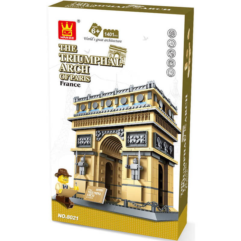 WANGE Architecture Paris Arc De Triomphe 5223 blocs de construction ensemble de jouets