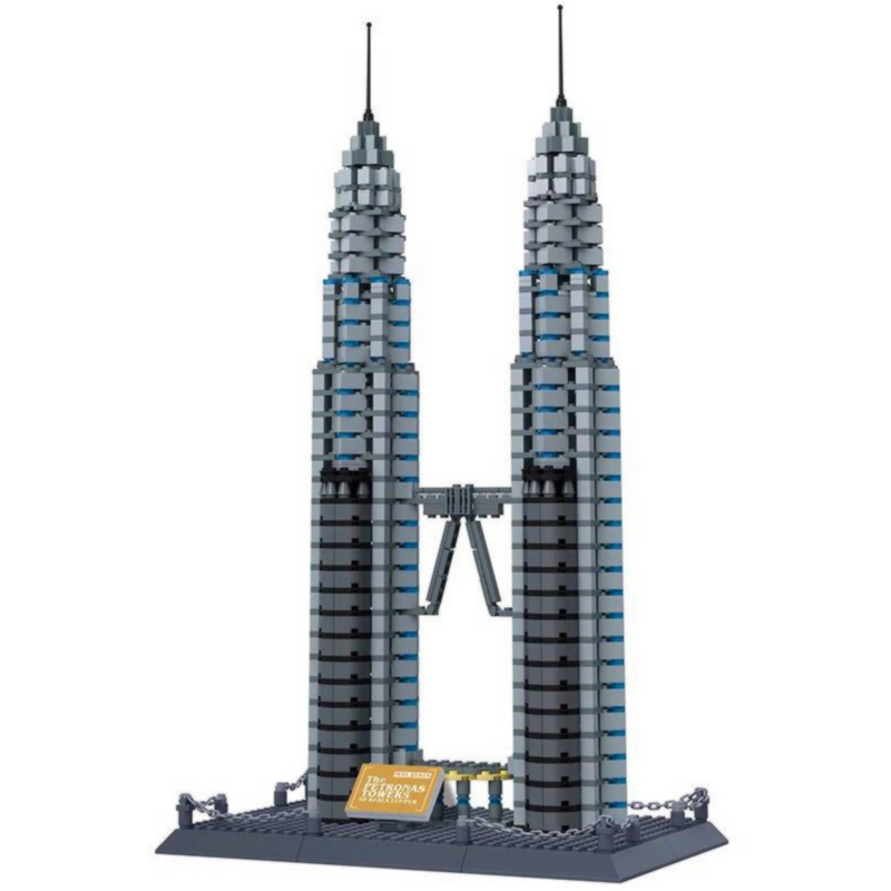 WANGE Architecture Petronas Twin Towers 5213 Building Blocks Toy Set