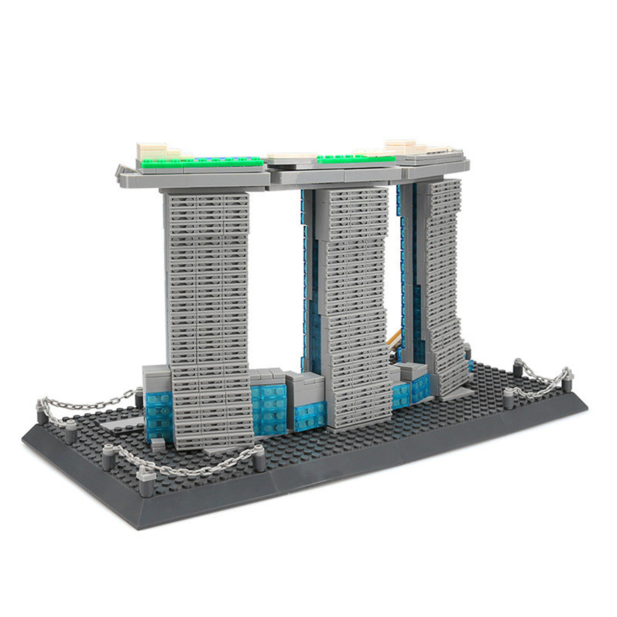 WANGE Architecture Sands Hotel Singapore 4217 Building Blocks Toy Set