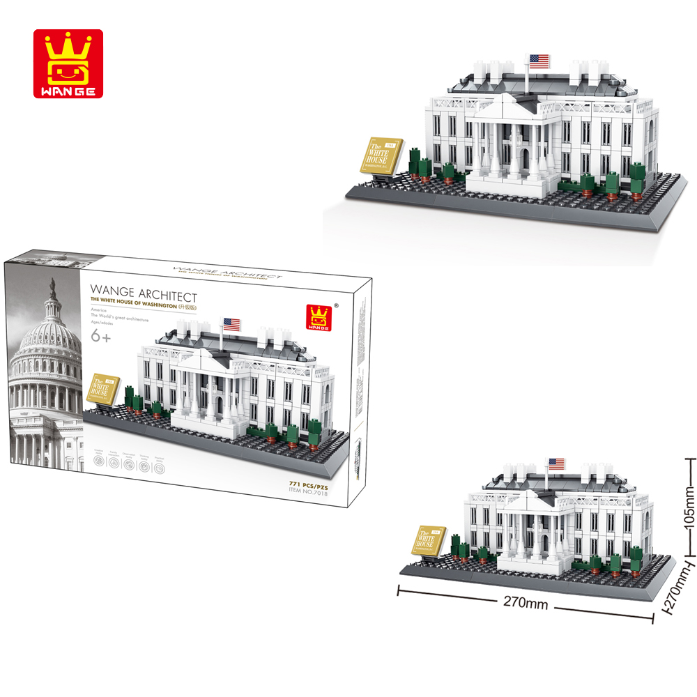 WANGE Architektur Washington White House 4214 Bausteine Spielzeug Set