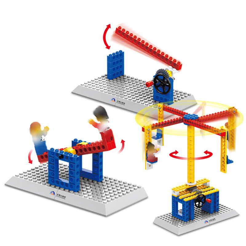 WANGE Mechanical Engineering Basic engineering manual mechanical set 4 1301-1 Building Blocks Toy Set