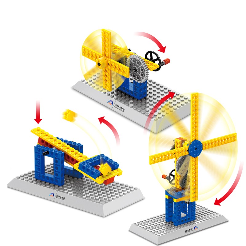 WANGE Mechanical Engineering Basic engineering manual mechanical set 4 1301-1 Building Blocks Toy Set