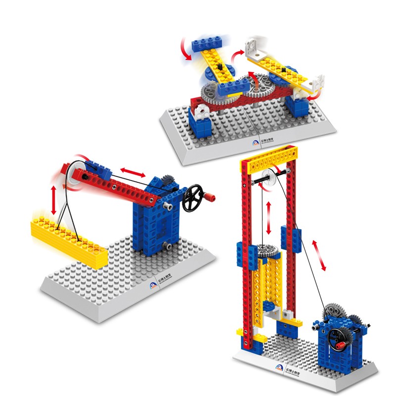 WANGE Mechanical Engineering Basic engineering manual mechanical set 4 1301-1 Building Blocks Toy Set