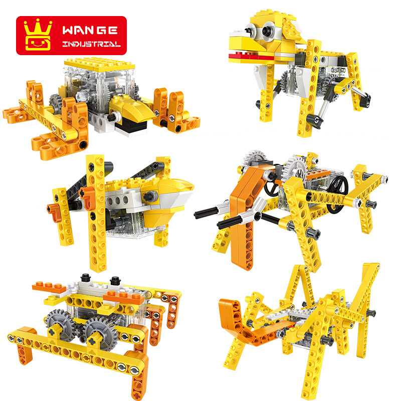 WANGE Robotic Animal Animal Electromechanical Set 6 1201-1206 Building Blocks Toy Set