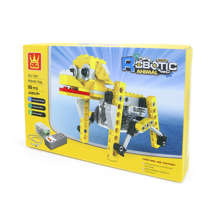 WANGE Robotic Animal Electromechanical Puppy 1201 Building Blocks Toy Set