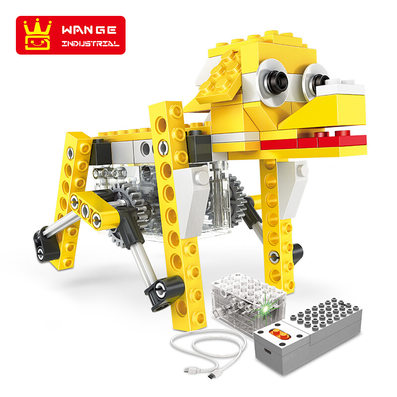 WANGE Robotic Animal Electromechanical Puppy 1201 Building Blocks Toy Set