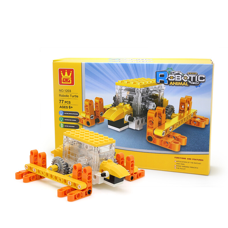 WANGE Roboter Tierschildkröte Tier Elektrische Maschinen 1203 Bausteine Spielzeug Set