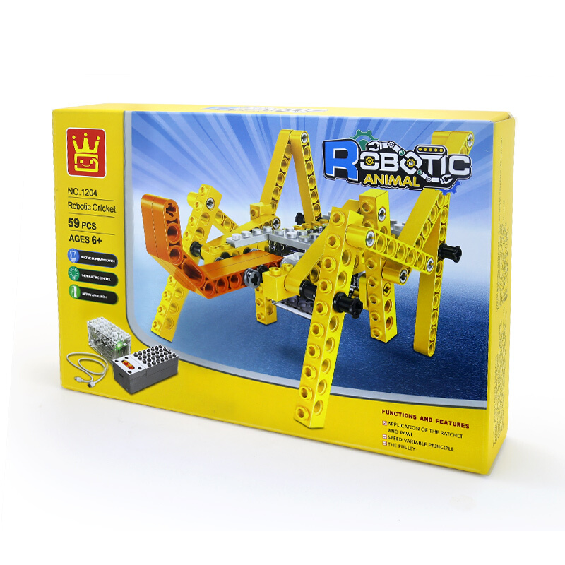 WANGE Robotic Animal Mechanical Cricket 1204 Building Blocks Toy Set