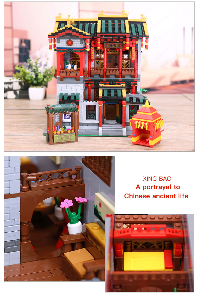 XINGBAO 01003 Yihong Brothel Building Bricks Set