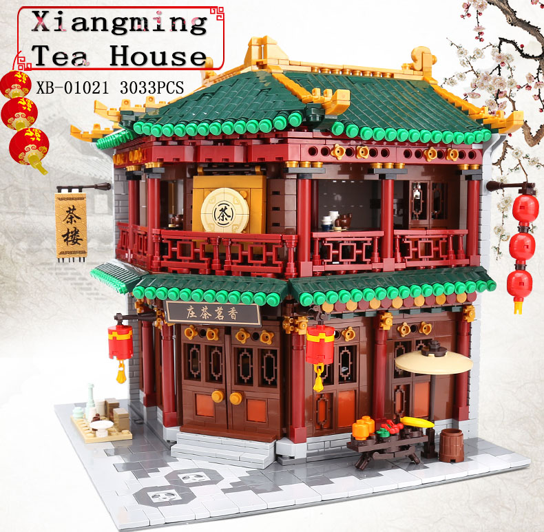 XINGBAO 01021 Xiangming Tea House Building Bricks Set