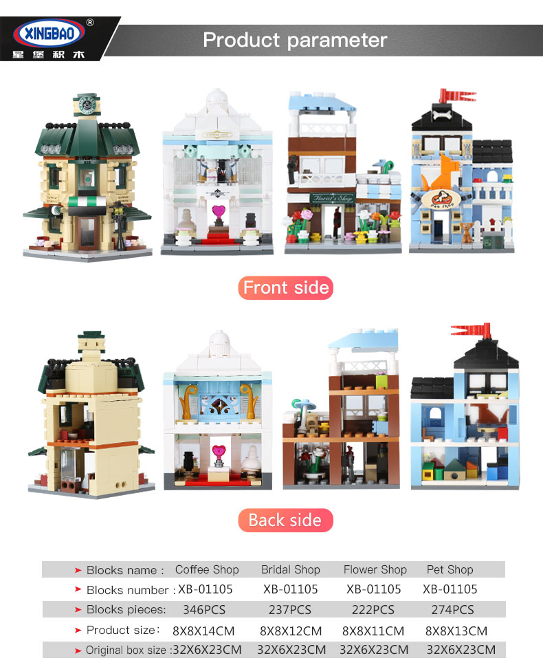 XINGBAO 01105 Original City Building Bricks Set