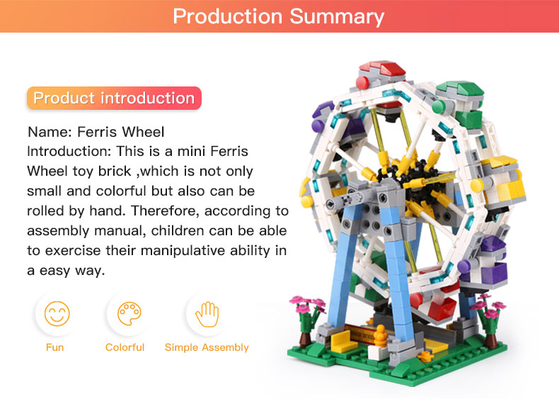 XINGBAO 01106 Ferris Wheel Building Bricks Set