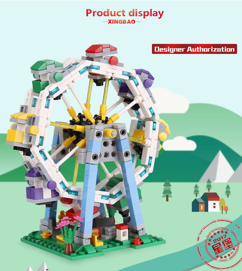 XINGBAO 01106 Ferris Wheel Building Bricks Set