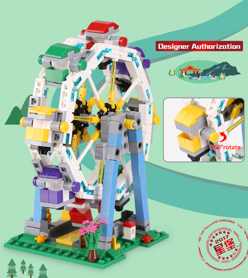 XINGBAO 01106 Ferris Wheel Building Bricks Set