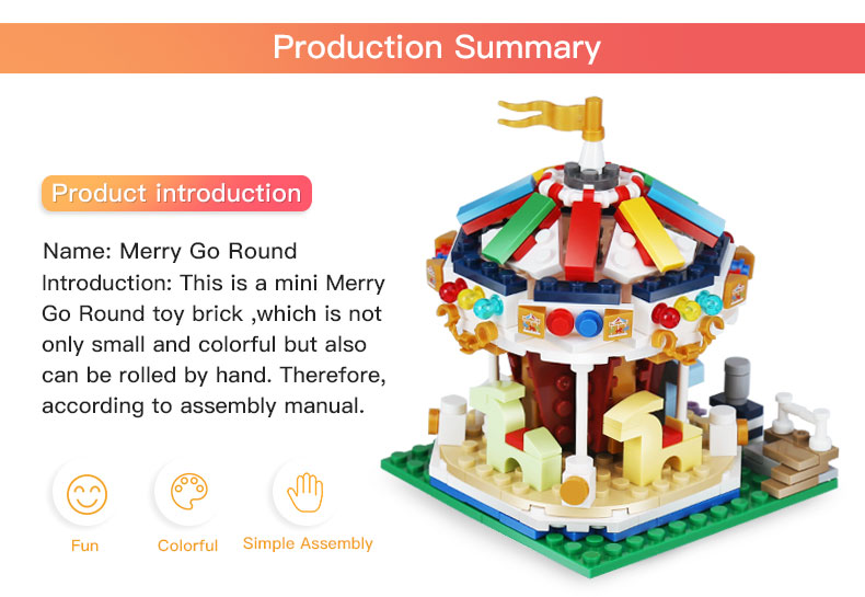 XINGBAO 01107 Merry Go Round Building Bricks Set