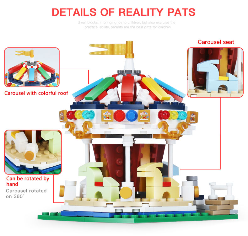 XINGBAO 01107 Merry Go Round Building Bricks Set