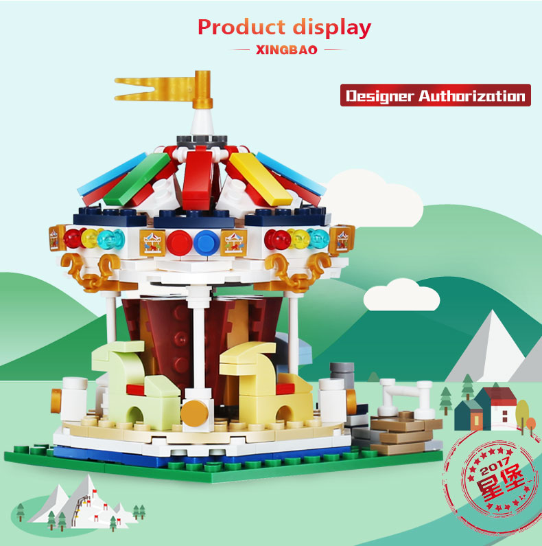 XINGBAO 01107 Merry Go Round Building Bricks Set