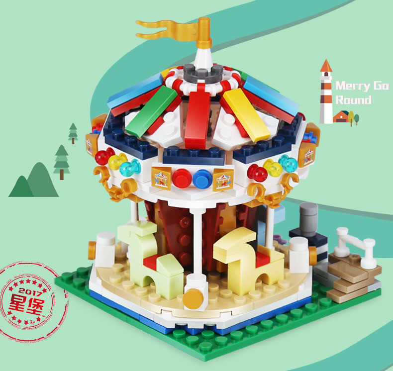 XINGBAO 01107 Merry Go Round Building Bricks Set