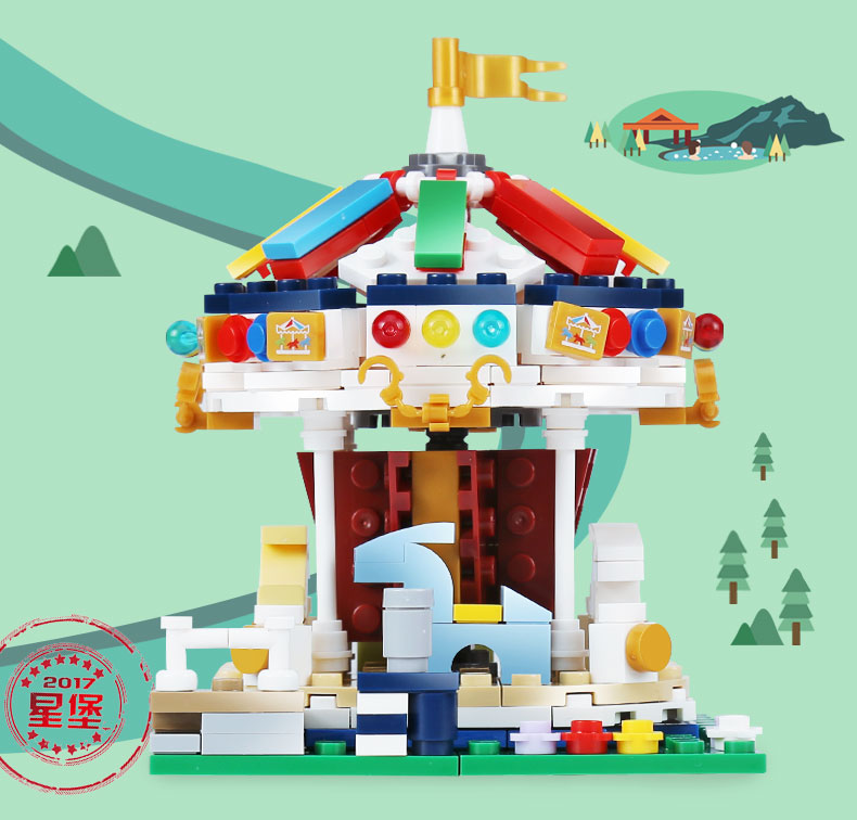 XINGBAO 01107 Merry Go Round Building Bricks Set