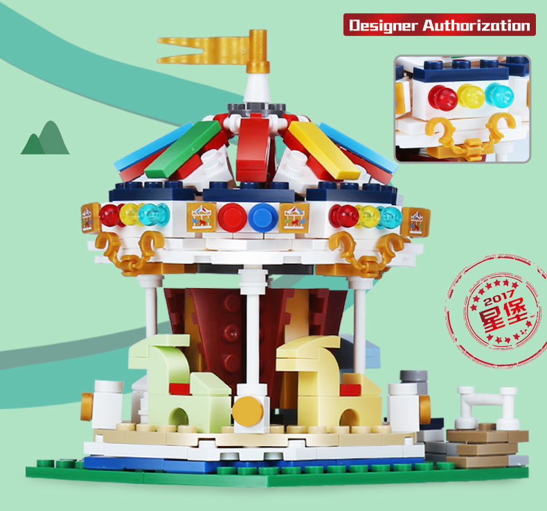 XINGBAO 01107 Merry Go Round Building Bricks Set