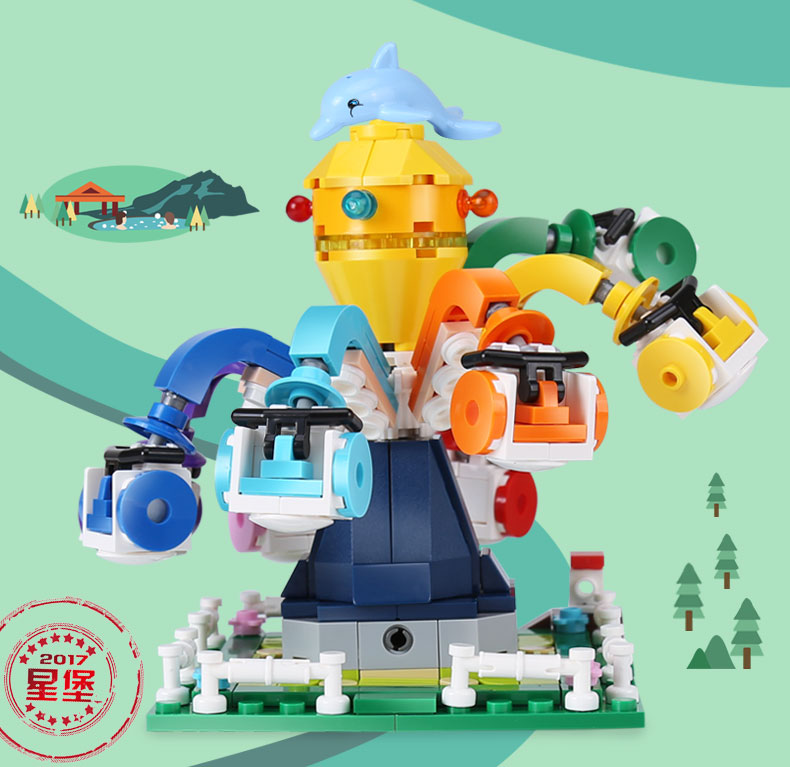 XINGBAO 01108 Spinning Octopus Building Bricks Set