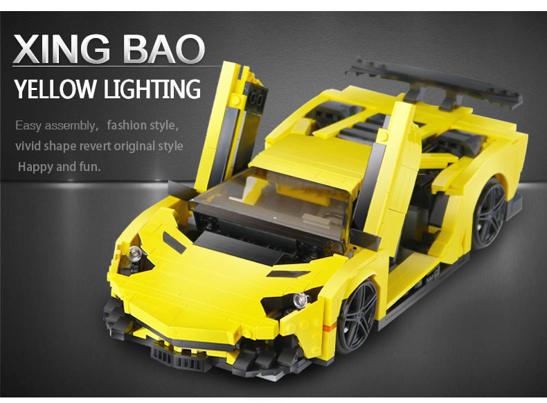 XINGBAO 03008 Yellow Lightning Building Bricks Set