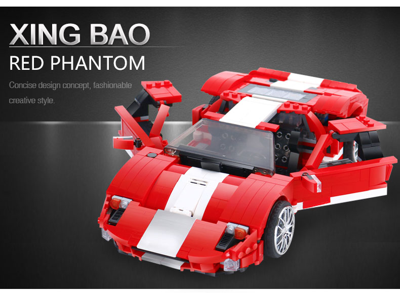 XINGBAO 03011 Red Phantom Building Bricks Set