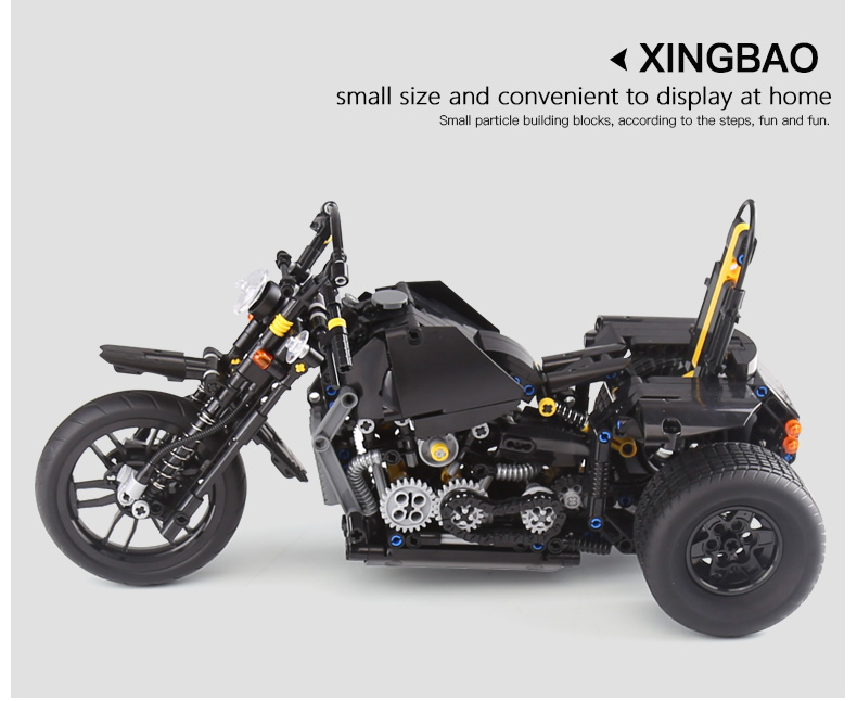 XINGBAO 03020 Heavy Motorbike Building Bricks Set