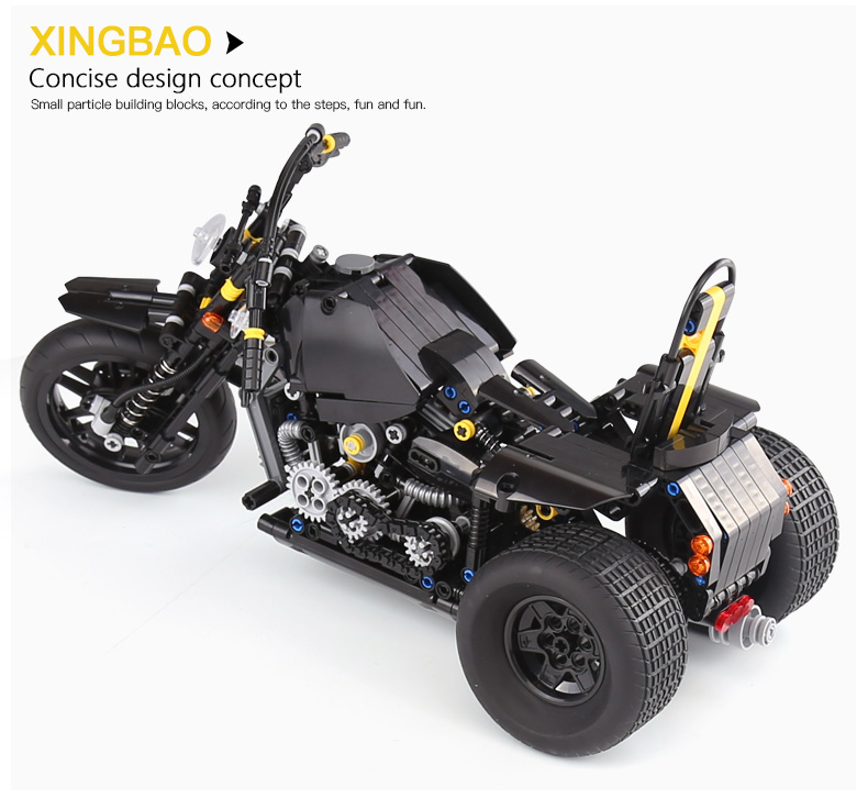 XINGBAO 03020 Heavy Motorbike Building Bricks Set